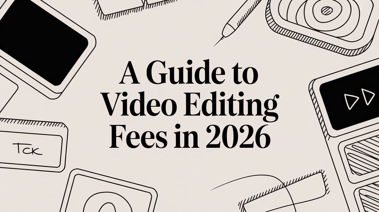 A Guide to Video Editing Fees in 2026