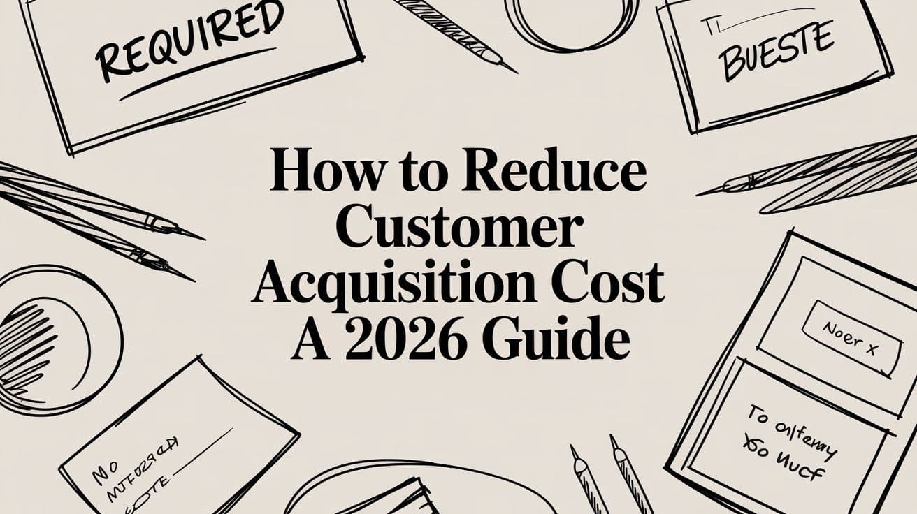 How to Reduce Customer Acquisition Cost a 2026 Guide