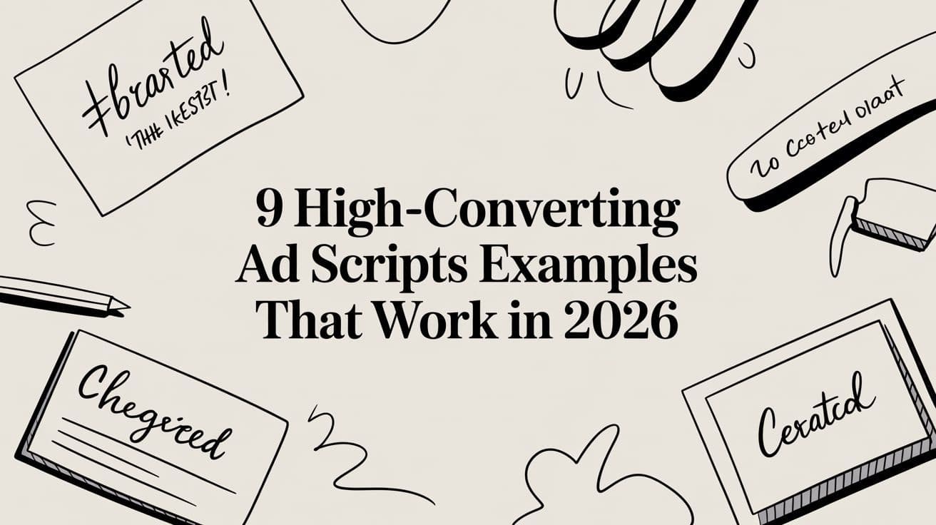 2026 Ad Script Examples: 9 High-Converting Templates