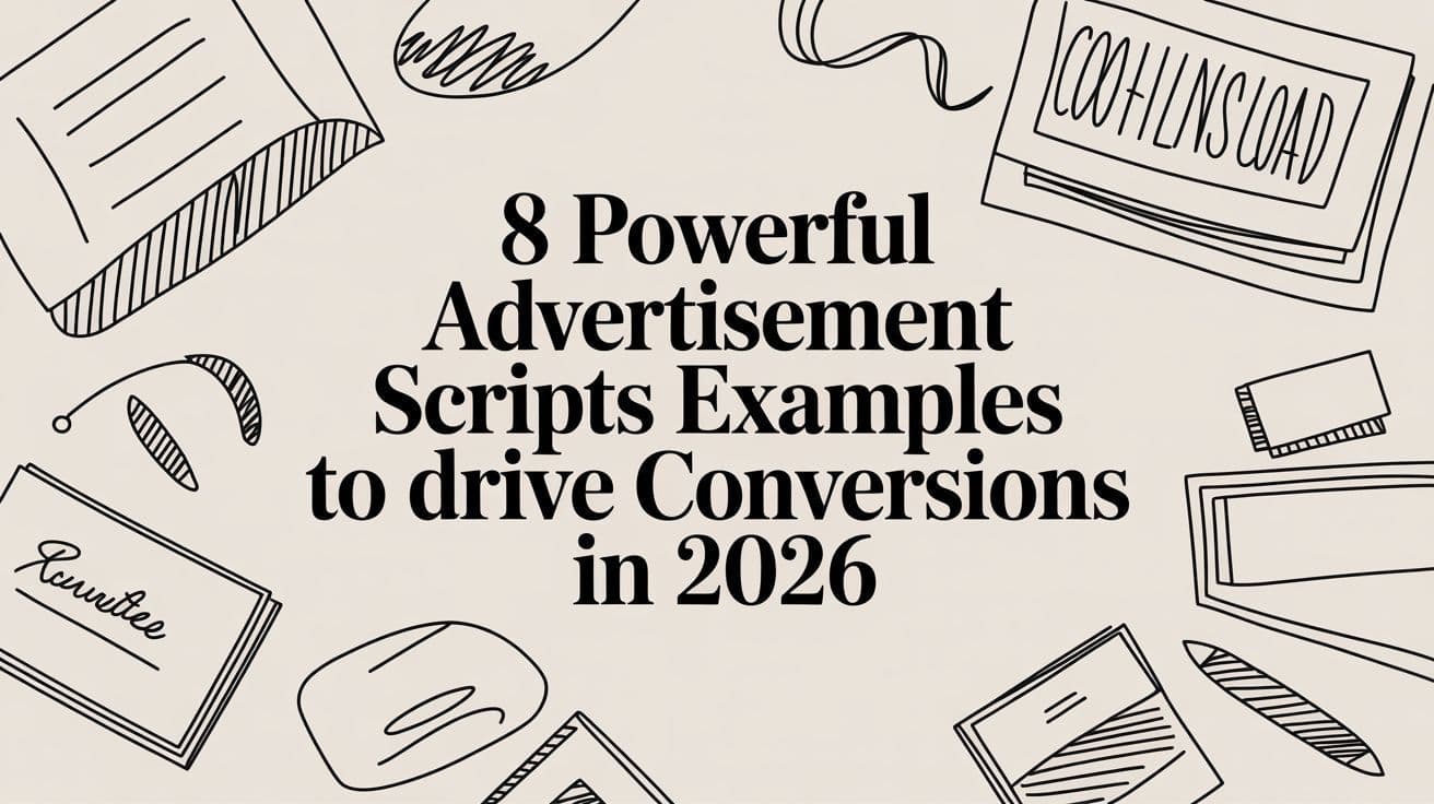 8 Powerful Advertisement Scripts Examples to Drive Conversions in 2026