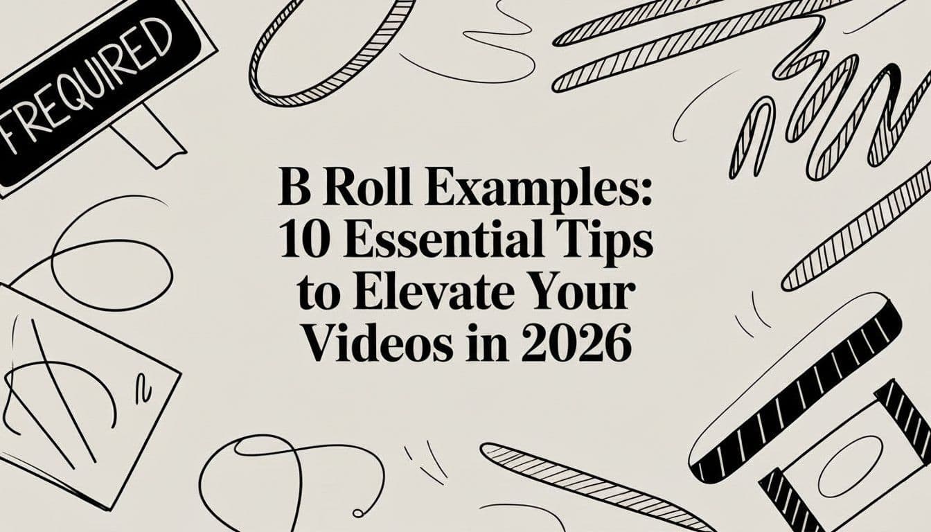 B roll examples: 10 Essential Tips to Elevate Your Videos in 2026