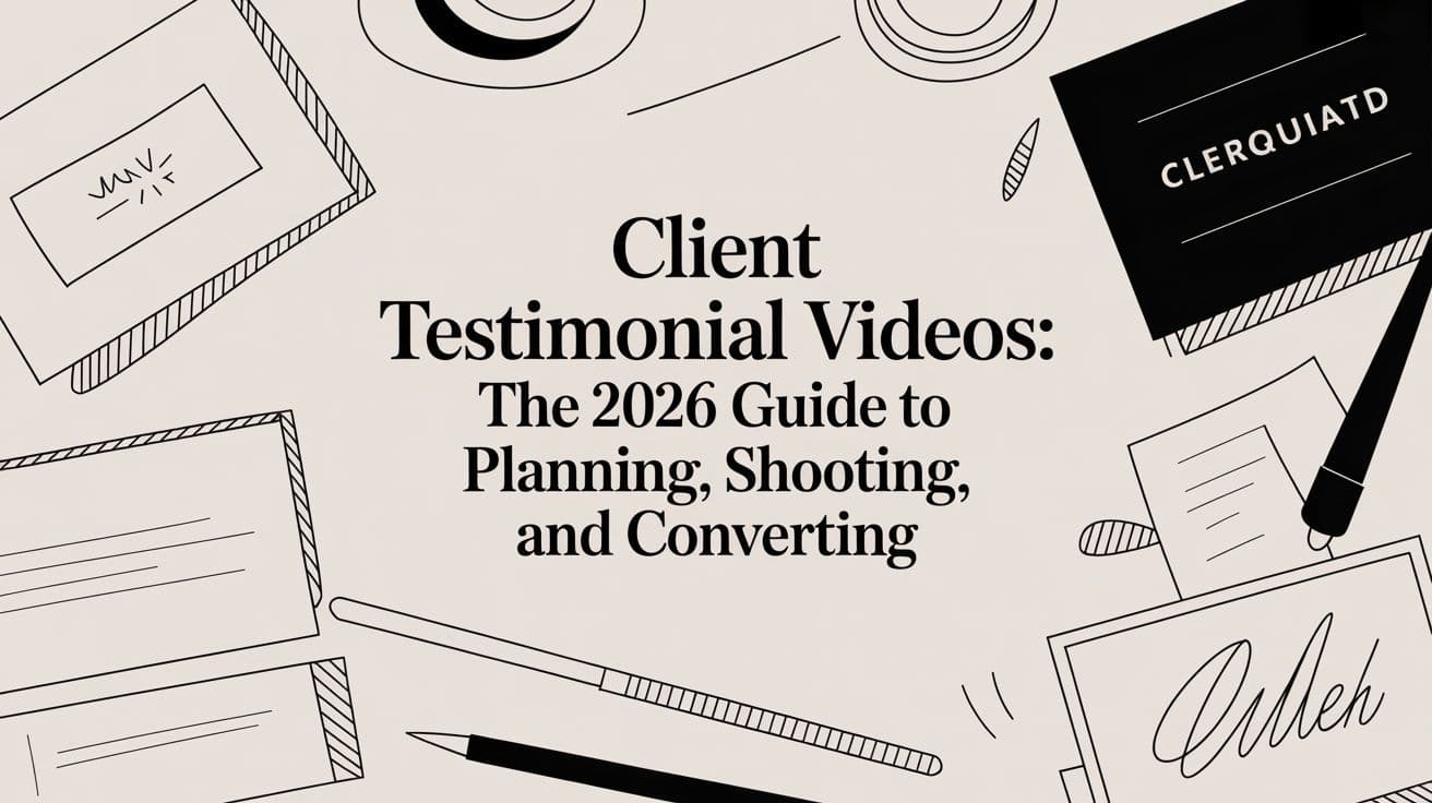 Client Testimonial Videos: The 2026 Guide to Planning, Shooting, and Converting