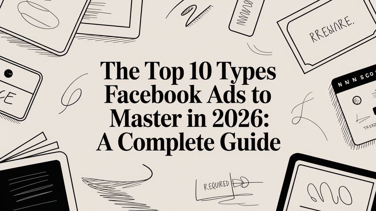 The Top 10 Types Facebook Ads To Master in 2026: A Complete Guide