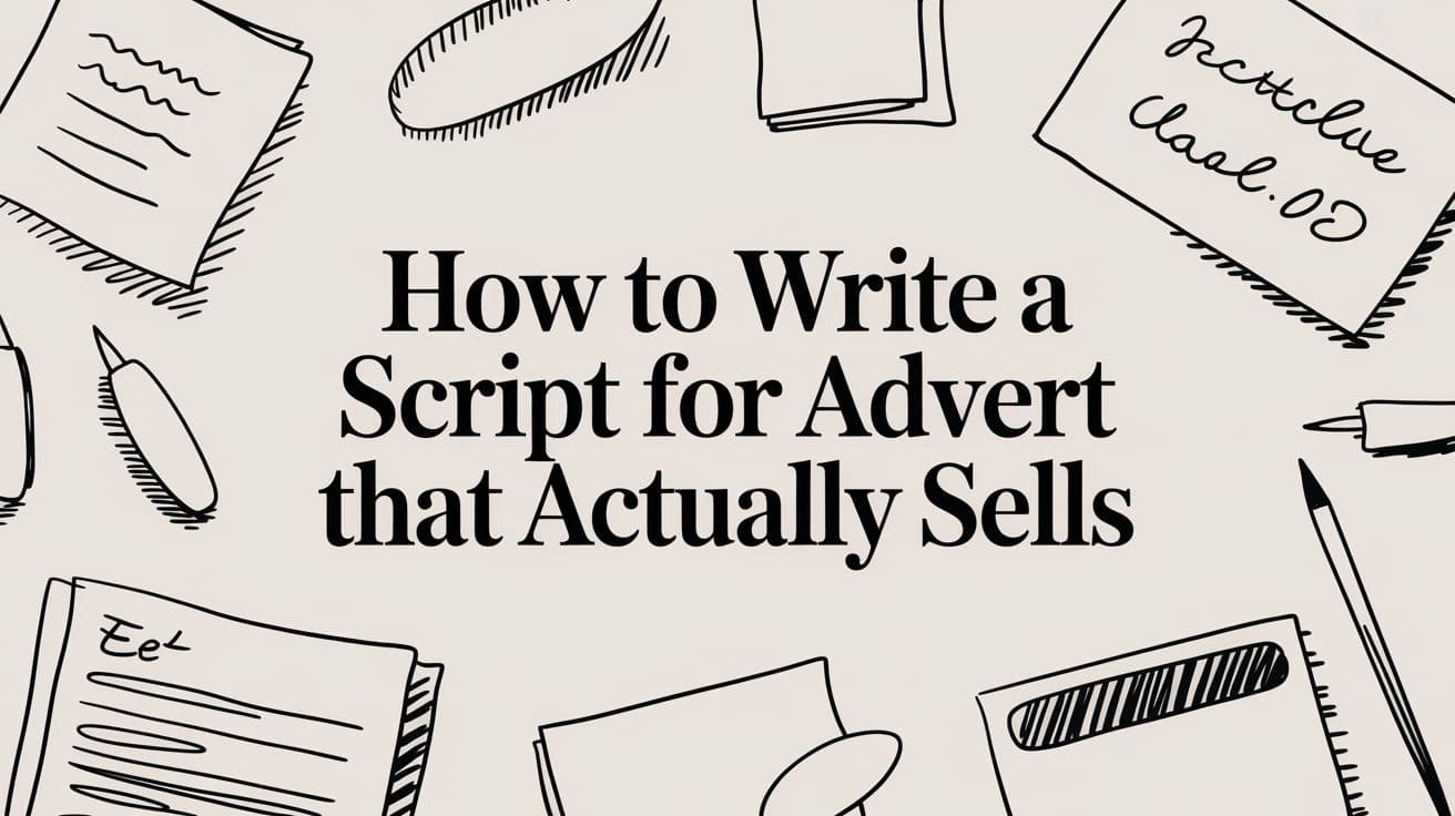 How to Write a Script for Advert That Actually Sells