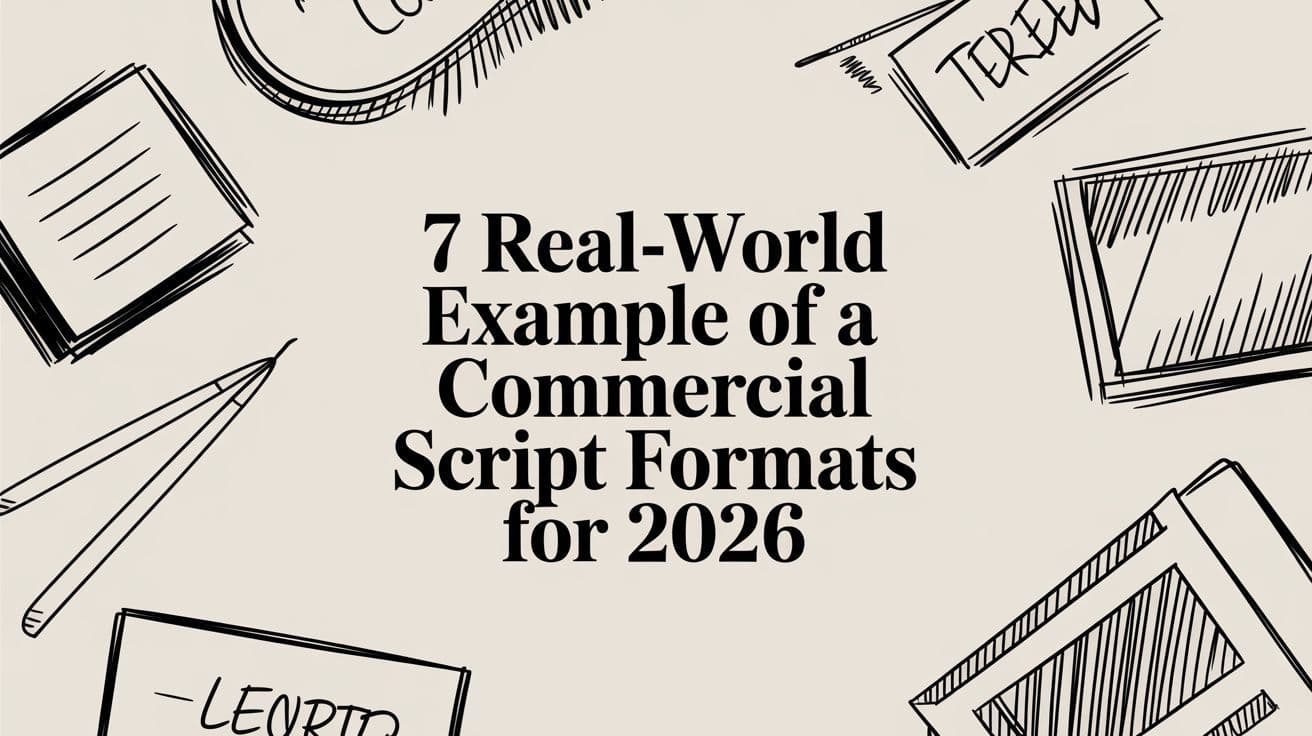 2026 Commercial Script Examples: 7 Real-World Formats