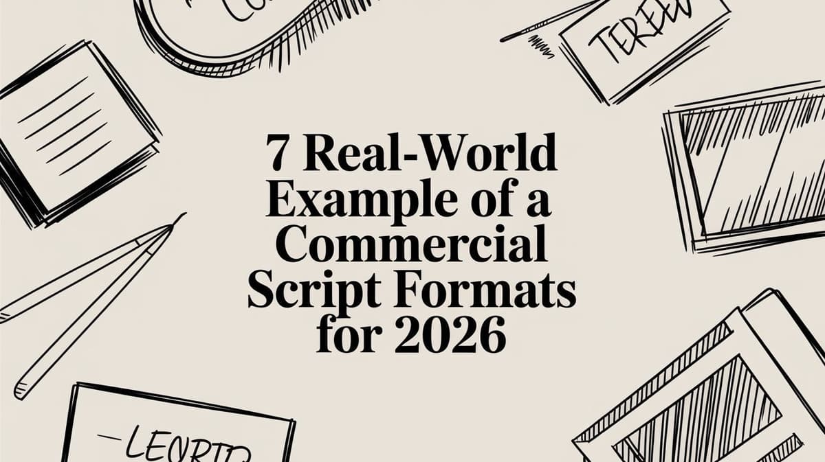 2026 Commercial Script Examples: 7 Real-World Formats | Proom